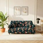 Housse de Canapé 2 Places Extensible À Motif Papillon