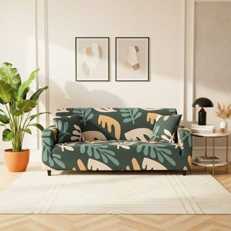 Housse de Canapé 3 Places Extensible Inspiration Nature Housse de Canapé 3 Places Extensible Inspiration Nature