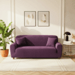 Housse De Canapé Angle Réversible En Velours Épais Extensible Et Doux