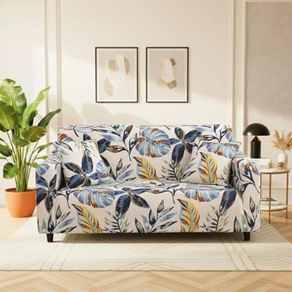 Housse De Canapé 2 Places Classique Style Tropical Chic