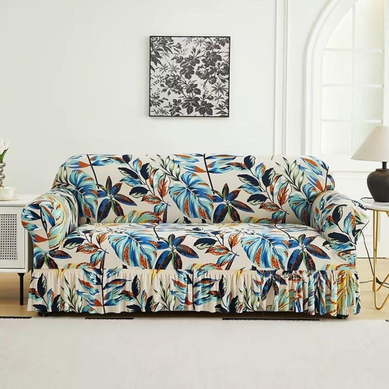 Housse de Canapé 3 Places Extensible Style Tropical Housse de Canapé 3 Places Extensible Style Tropical