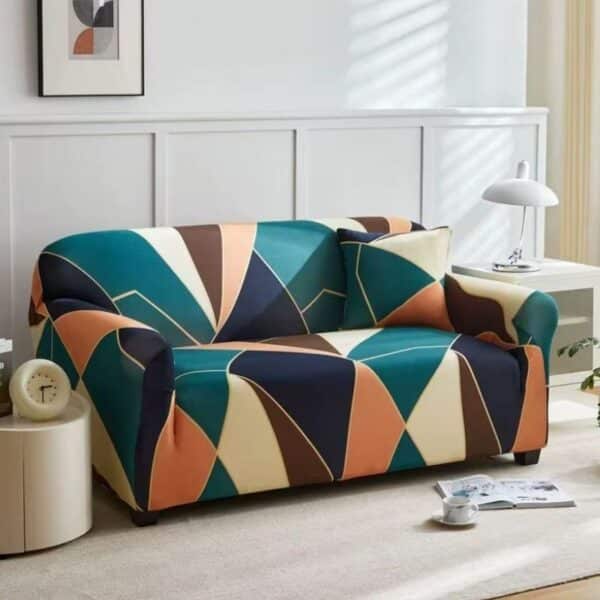 Housse de Canapé 3 Places Extensible Design Moderne