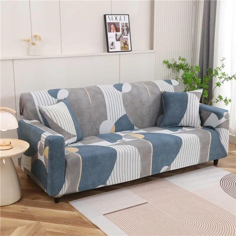 Housse de Canapé 3 Places Extensible Design Abstrait Contemporain Housse de Canapé 3 Places Extensible Design Abstrait Contemporain