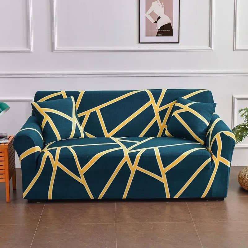 Housse De Canapé 3 Places Classique En Tissu Stretch Anti-Tache Housse De Canapé 3 Places Classique En Tissu Stretch Anti-Tache
