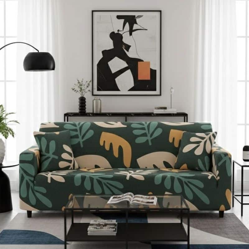 Housse de Canapé 3 Places Extensible Inspiration Nature Housse de Canapé 3 Places Extensible Inspiration Nature