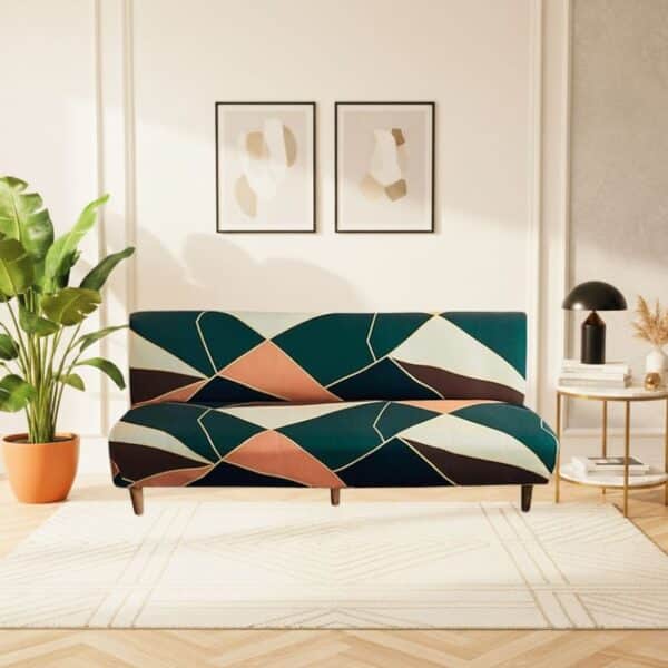 Housse De Canapé Convertible Et Extensible Motif Artistique