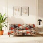 Housse De Canapé Convertible Et Extensible Motif Artistique Coloré