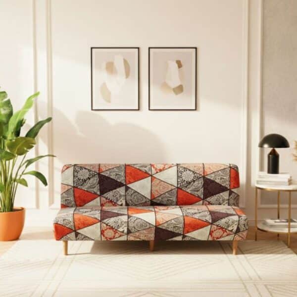 Housse De Canapé Convertible Et Extensible Motif Artistique Coloré