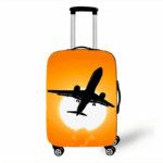 Housse de Valise Design Avion au Soleil Couchant