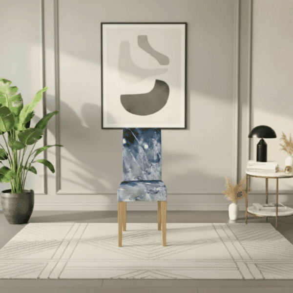 Housse De Chaise Évènementiel pour Anniversaire À Motif Nature Épurée