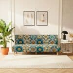 Housse De Canapé Convertible Et Extensible À Motif Méditerranéen