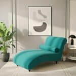 Housse De Chaise Longue En Velours Unie