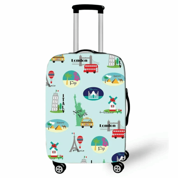 Housse de Valise Petite Taille Style Aventure Internationale