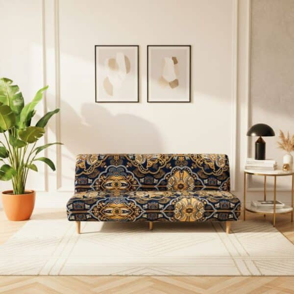 Housse De Canapé Convertible Et Extensible À Motif Baroque