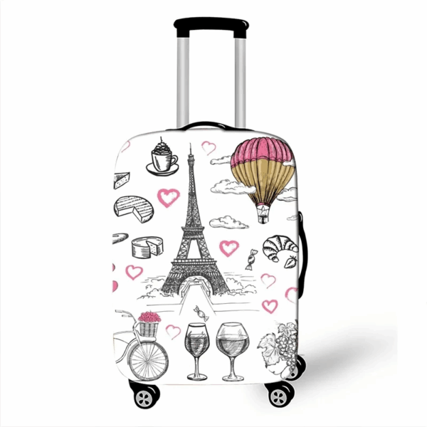 Housse de Valise Petite Taille Au Motif Paris Romantique