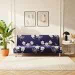 Housse De Canapé Convertible Style Floral Violet