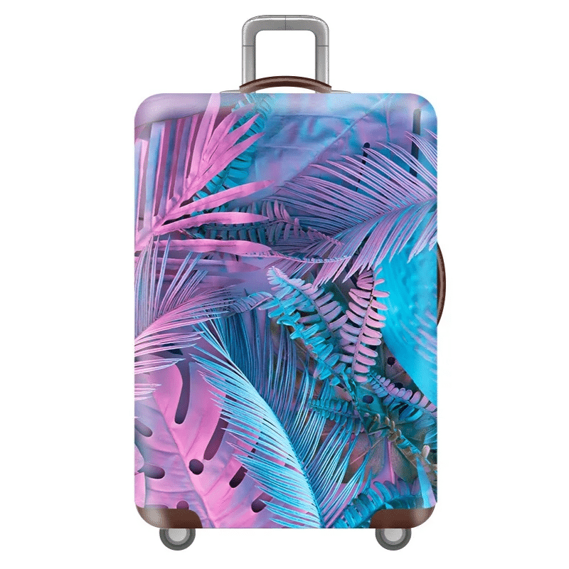 Housse de Valise Grande Taille À Feuillage Tropical Housse de Valise Grande Taille À Feuillage Tropical
