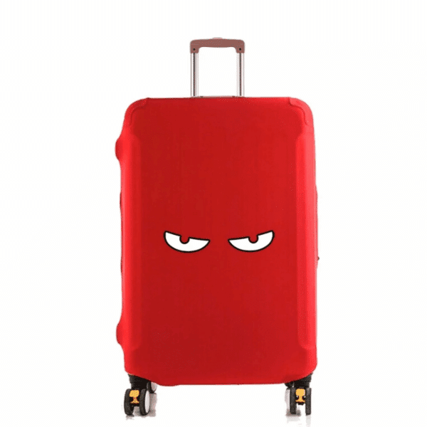 Housse de Valise Unie Au Regard Mystérieux