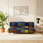 Housse De Canapé Convertible Et Extensible Style Patchwork Moderne