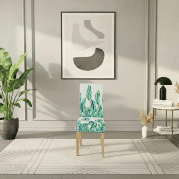 Housse De Chaise Évènementiel pour Anniversaire À Motif Feuille Contemporaine