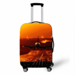 Housse De Valise Avion Décollage Au Crépuscule