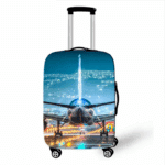 Housse De Valise Avion En Décollage Design Voyage Moderne