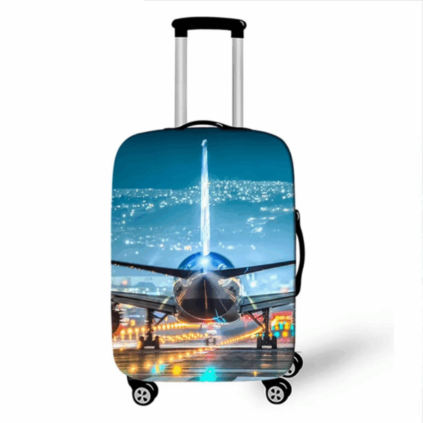 Housse De Valise Avion En Décollage Design Voyage Moderne