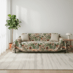 Jeté de Canapé À Motifs Floraux Exotiques