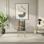 Housse De Chaise À Motif Peinture De Ville Multicolore Et Tendance