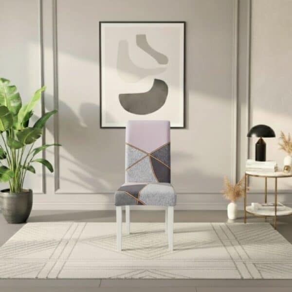 Housse De Chaise Extensible Style Moderne En Tissu Doux Élégant