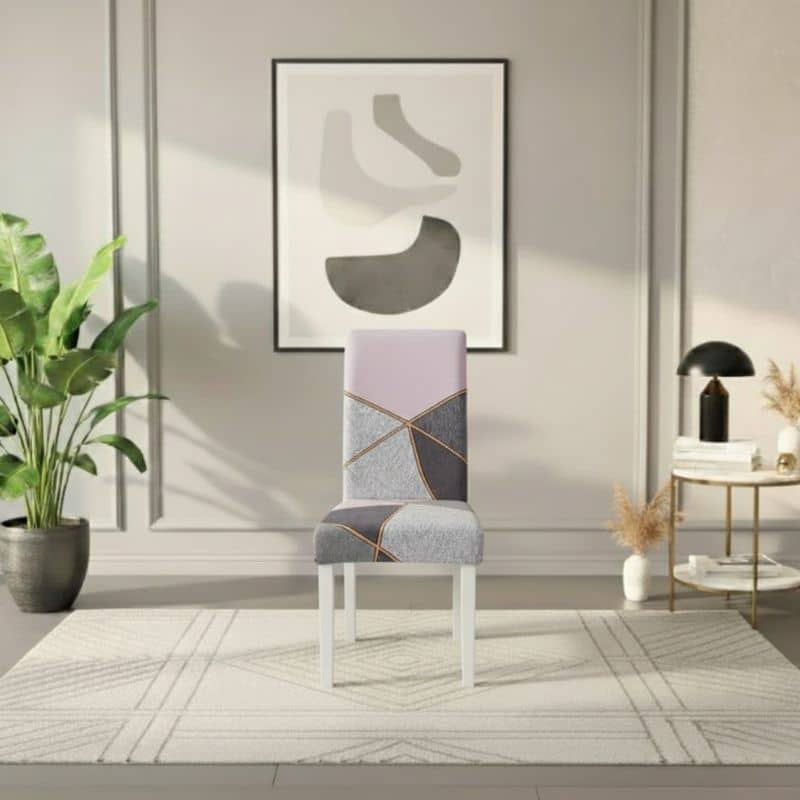 Housse De Chaise Extensible Style Moderne En Tissu Doux Élégant Housse De Chaise Extensible Style Moderne En Tissu Doux Élégant