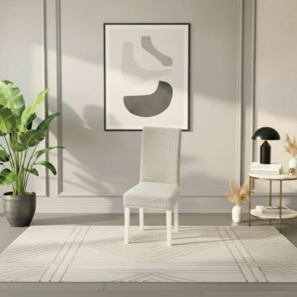 Housse De Chaise Déperlante En Jacquard Extensible Et Imperméable