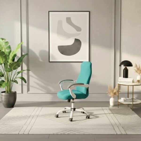 Housse De Chaise Déperlante Pour Fauteuil De Bureau En Jacquard Extensible