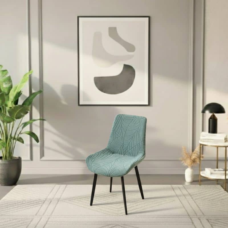 Housse De Chaise Déperlante Pour Chaise Incurvée En Jacquard Moderne Housse De Chaise Déperlante Pour Chaise Incurvée En Jacquard Moderne