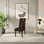 Housse De Chaise Évènementiel Pour Anniversaire Motif Citrouille Halloween