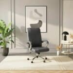 Housse De Chaise Déperlante En Cuir PU Extensible Pour Fauteuil De Bureau