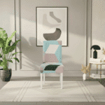 Housse De Chaise Haut Dossier Style Scandinave Doux Et Élégant