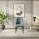 Housse De Chaise Unie Incurvée Lavable Et Élégante