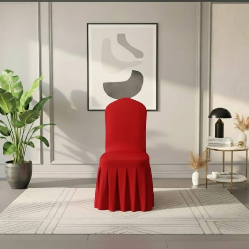 Housse De Chaise Évènementiel Avec Jupe Plissée Housse De Chaise Évènementiel Avec Jupe Plissée
