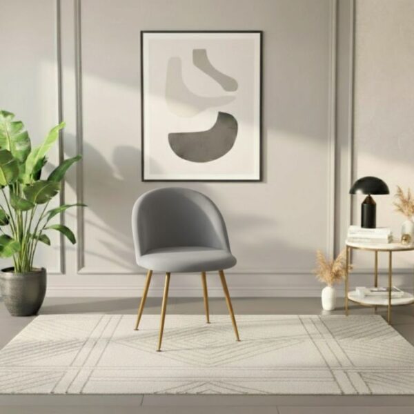 Housse De Chaise Unie En Velours Doux Et Élastique