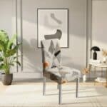 Housse De Chaise Extensible Style Vintage Géométrique Raffinée