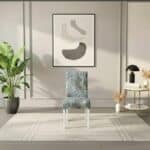 Housse De Chaise À Motif Marbré Luxueuse Et Lavable