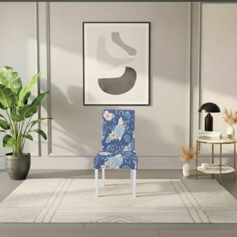 Housse De Chaise À Motif Floral au Charme Classique et Intemporel Housse De Chaise À Motif Floral au Charme Classique et Intemporel