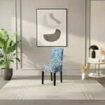 Housse De Chaise Évènementiel Pour Anniversaire Mandala Bleu