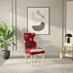 Housse De Chaise Évènementiel Pour Réception Design Festif Avec Flocons