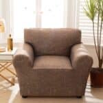 Housse de Fauteuil Extensible À Motif Tissage Texturé