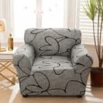 Housse de Fauteuil Extensible À Motifs Abstraits Contemporains