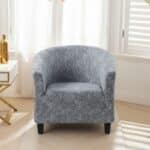 Housse de Fauteuil Club À Motif Tissé Moderne