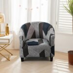 Housse de Fauteuil Club À Effet Patchwork Chic