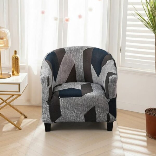 Housse de Fauteuil Club À Effet Patchwork Chic